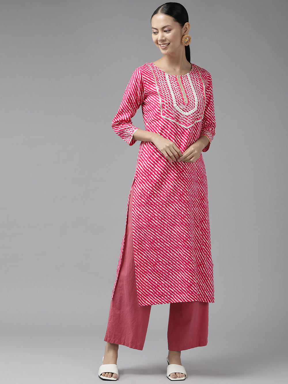 Pink-Printed-Kurta