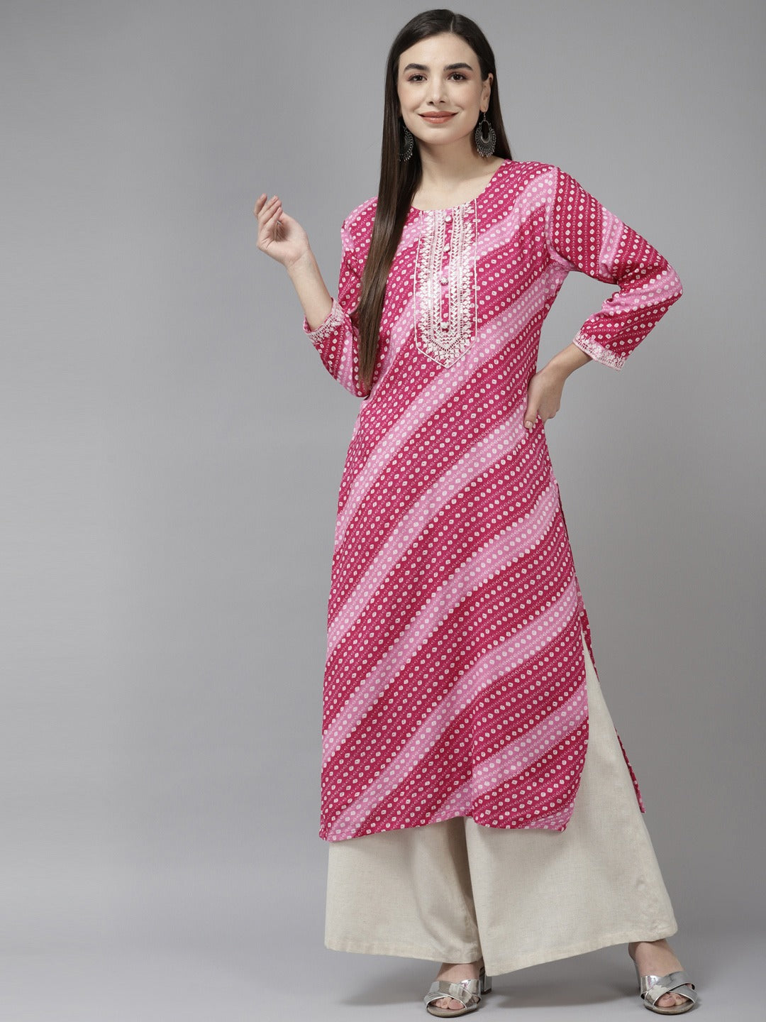 Pink-Embroidered-Viscose-Rayon-Kurta