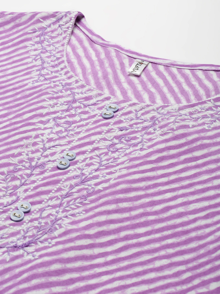 Lavender-Printed-Viscose-Rayon-Kurta