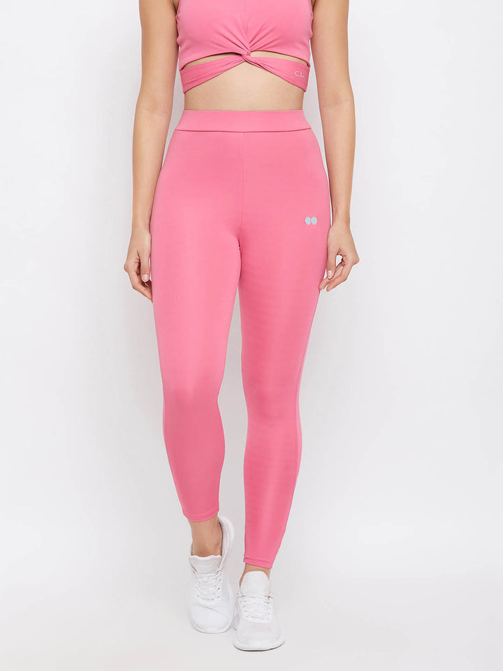 Active Ankle Length Tights In Pink