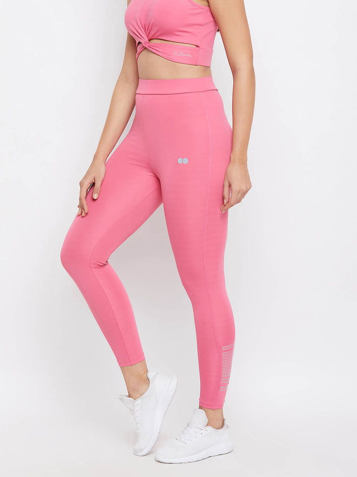 Active Ankle Length Tights In Pink