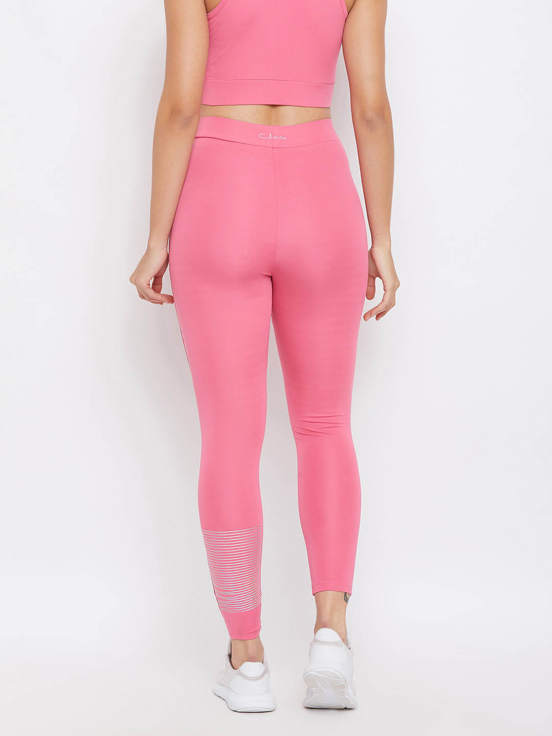 Active Ankle Length Tights In Pink