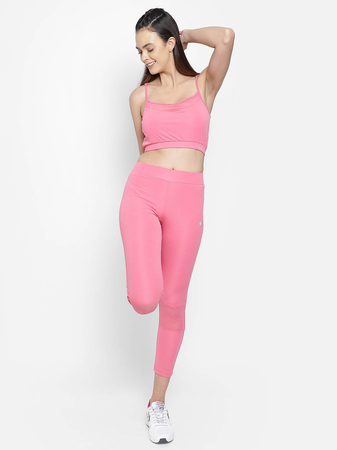Figs Mauve Pink Performance Underscrub Set sports-bra leggings XL 🎀  Limited Ed.