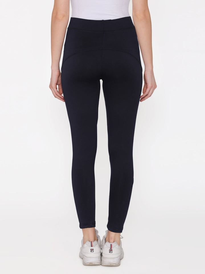 Activewear Gym/Sports Tights In Navy Blue
