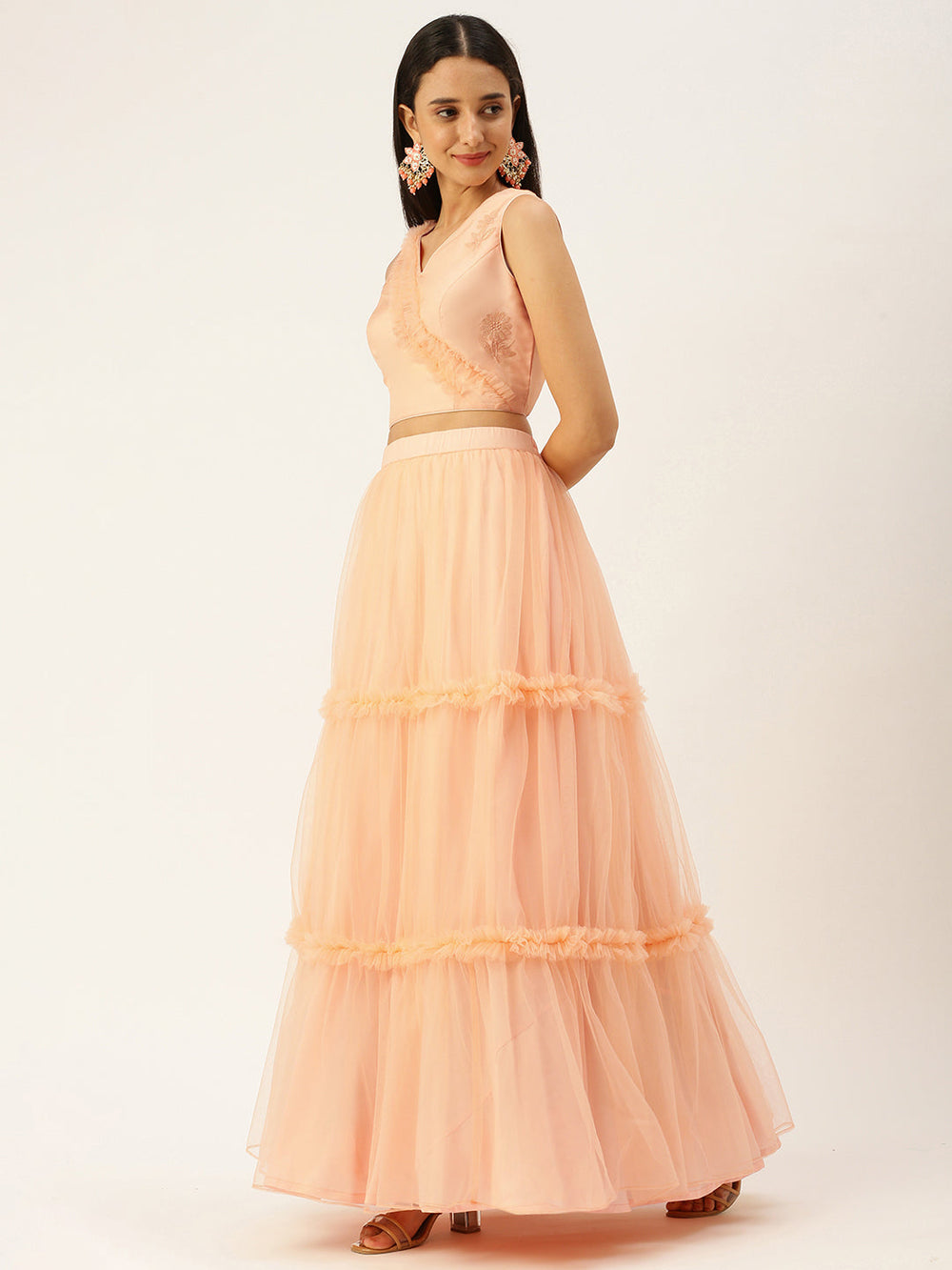 Baby-Pink-Organza-Embroidered-Lehenga-Set