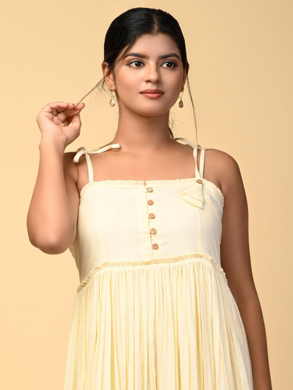 Banana-Bells-Yellow-Tiered-Dress