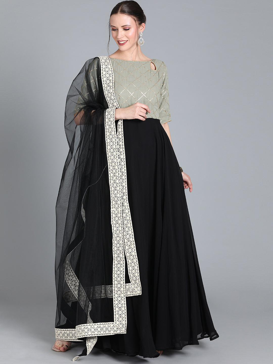 Black-And-Grey-Full-Length-Anarkali