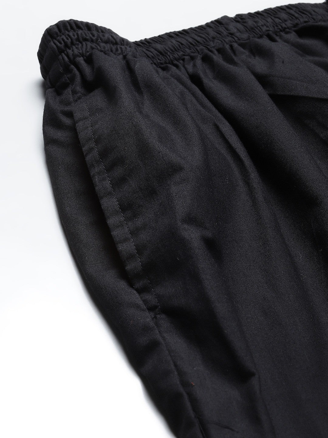 Black-Cotton-Straight-Fit-Palazzos