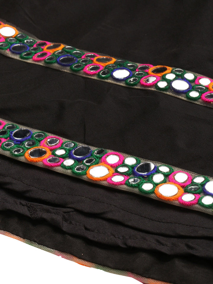 Black-Embroidery-Halter-Neck-Embellished-Gown