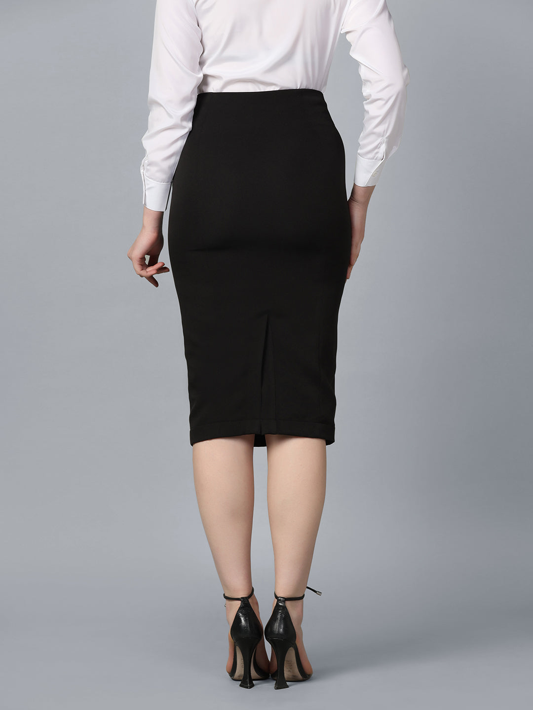 Black HazelWood Straight Skirt