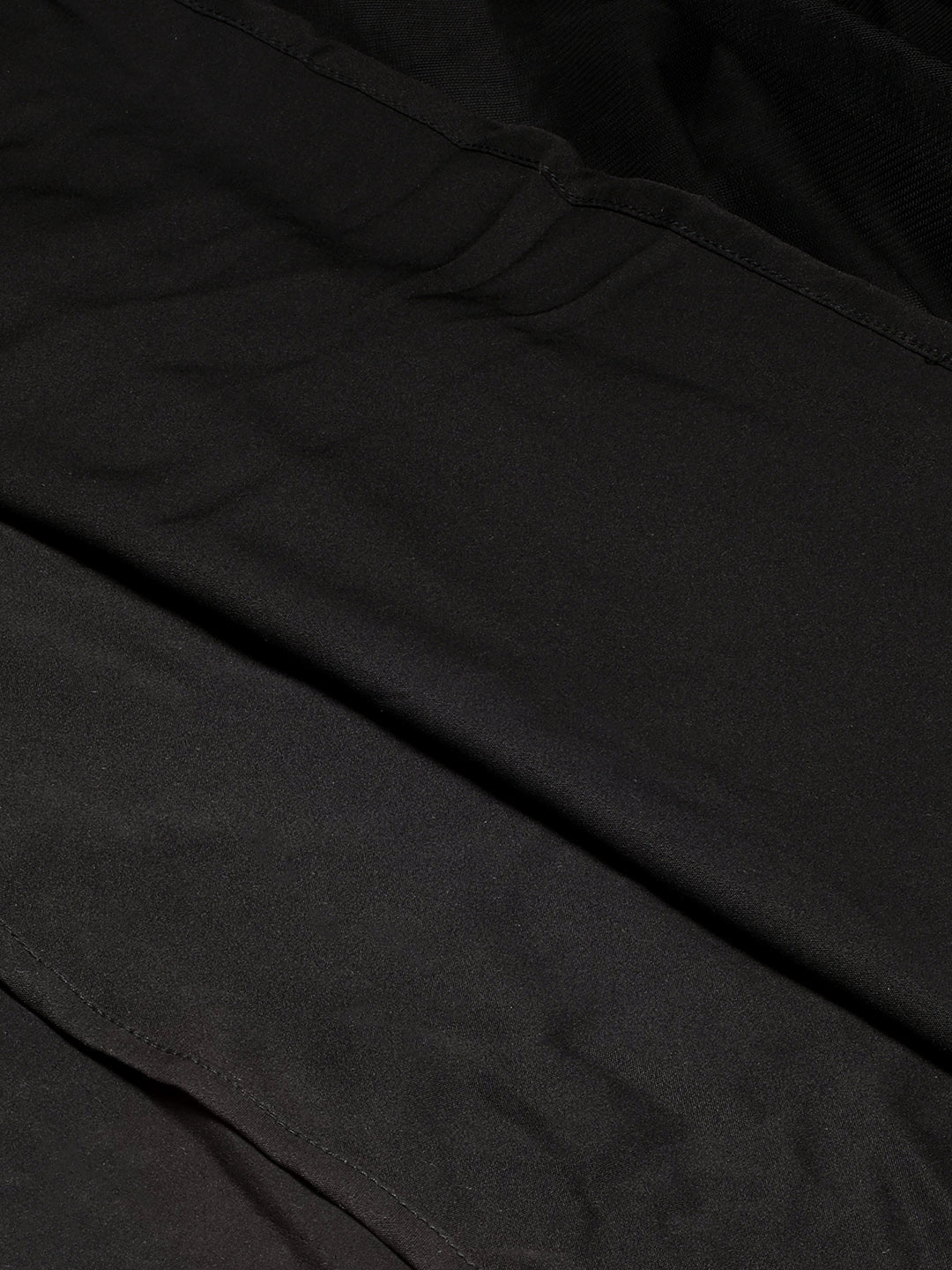 Black Net Embroidered Halter Neck Dresses