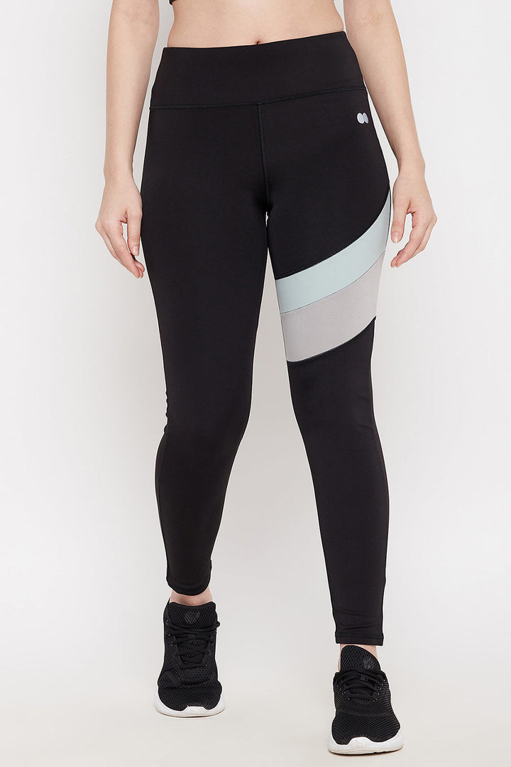 Black Snug-Fit High-Rise Active Tights