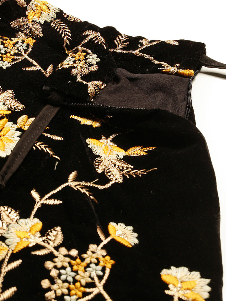 Black-Velvet-Lehenga-Set