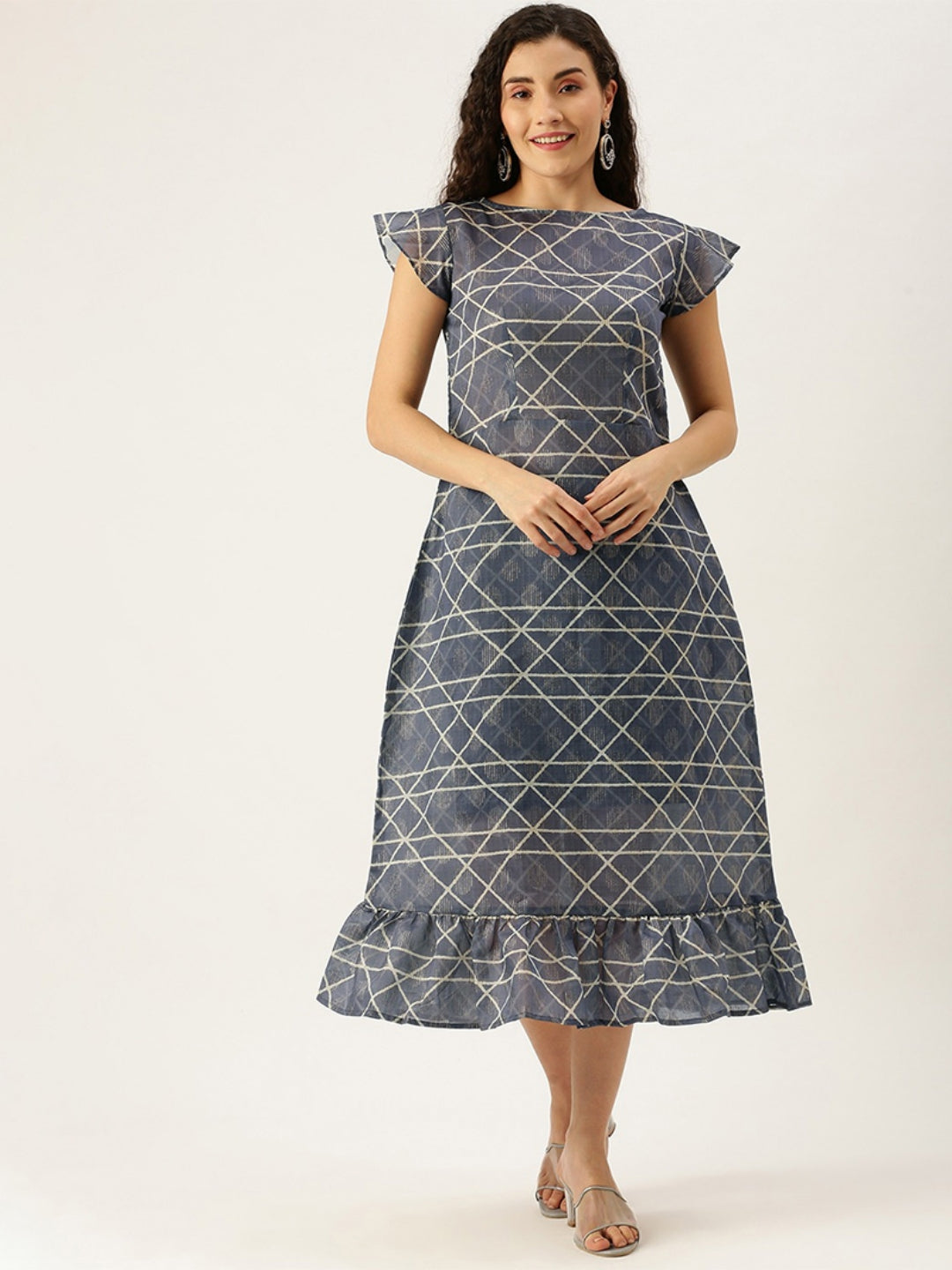 Blue-Digital-Printed-Calf-Length-Kurti