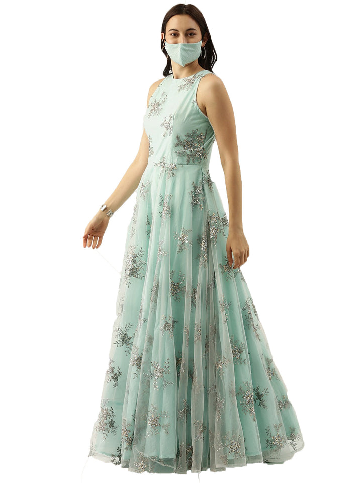 Blue-Embroiderd-Floor-Length-Flared-Gown