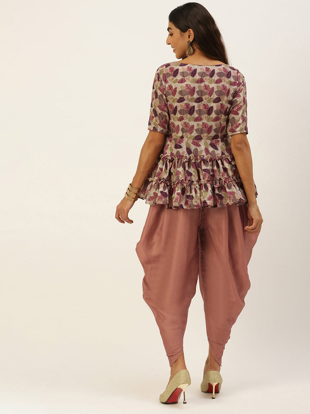 Brown-Dhoti-Jumpsuit-With-Embroidered-Jacket
