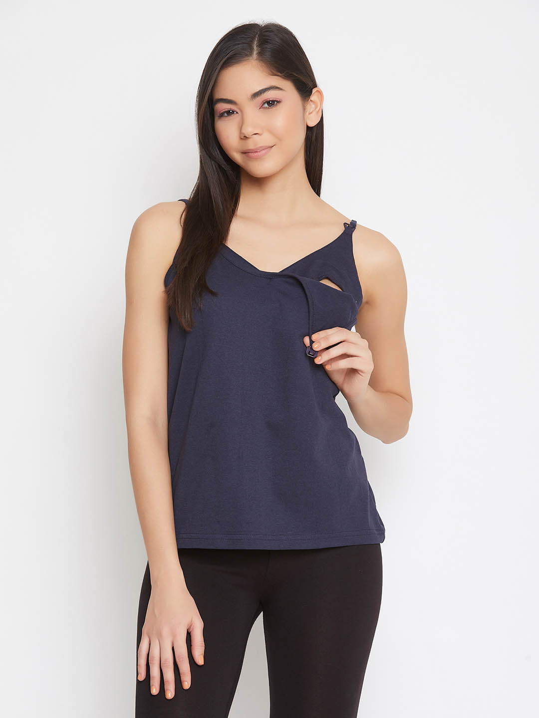 Feeding Cami Top In Navy
