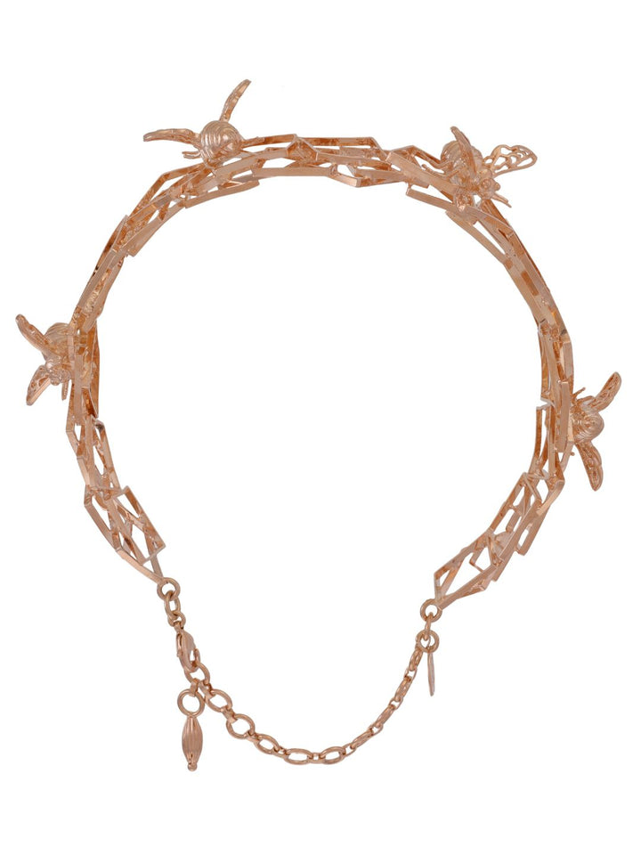 Casie Gold Plated Statement Chokar Necklace