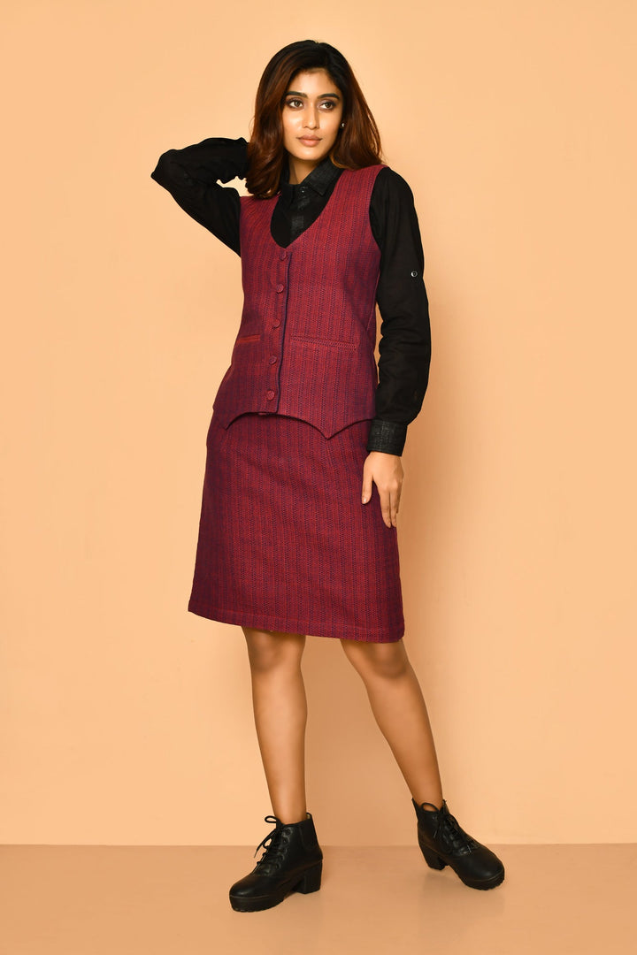 ZERESOUQ-Celina-Handloom-Cotton-Skirt-Set