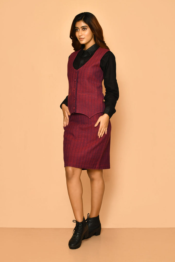 ZERESOUQ-Celina-Handloom-Cotton-Skirt-Set