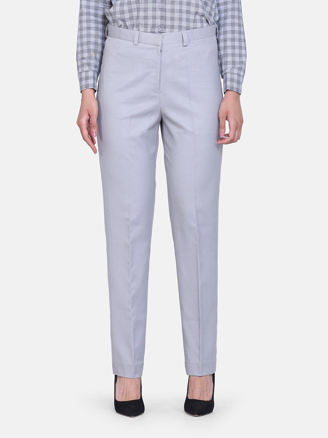 Cloud Grey Poly Cotton Trouser