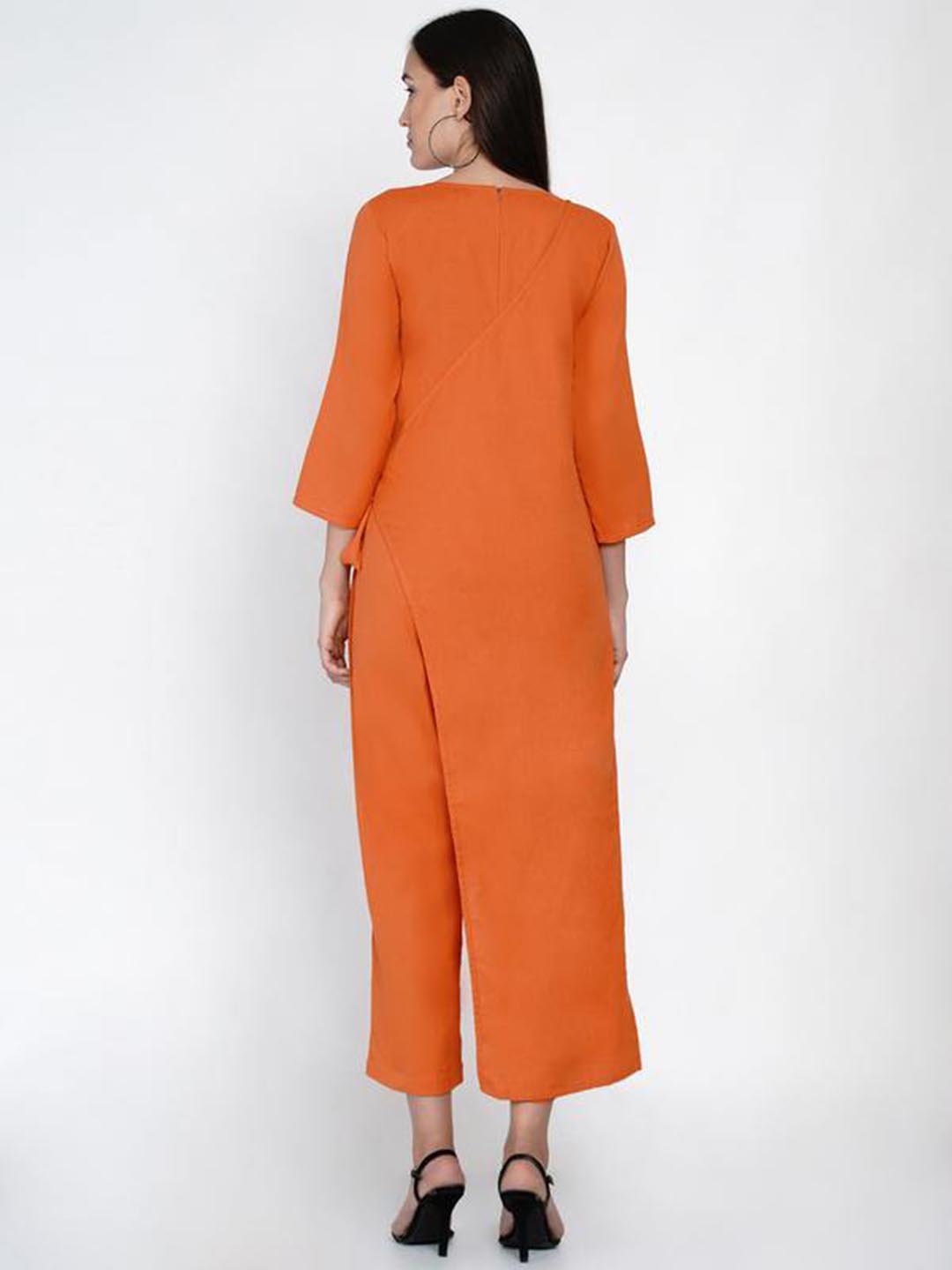 Cotton Flex Orange Jumpsuit