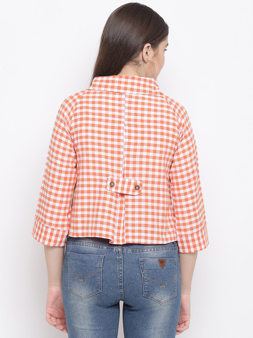 Cropped Jacket With Back Tab
