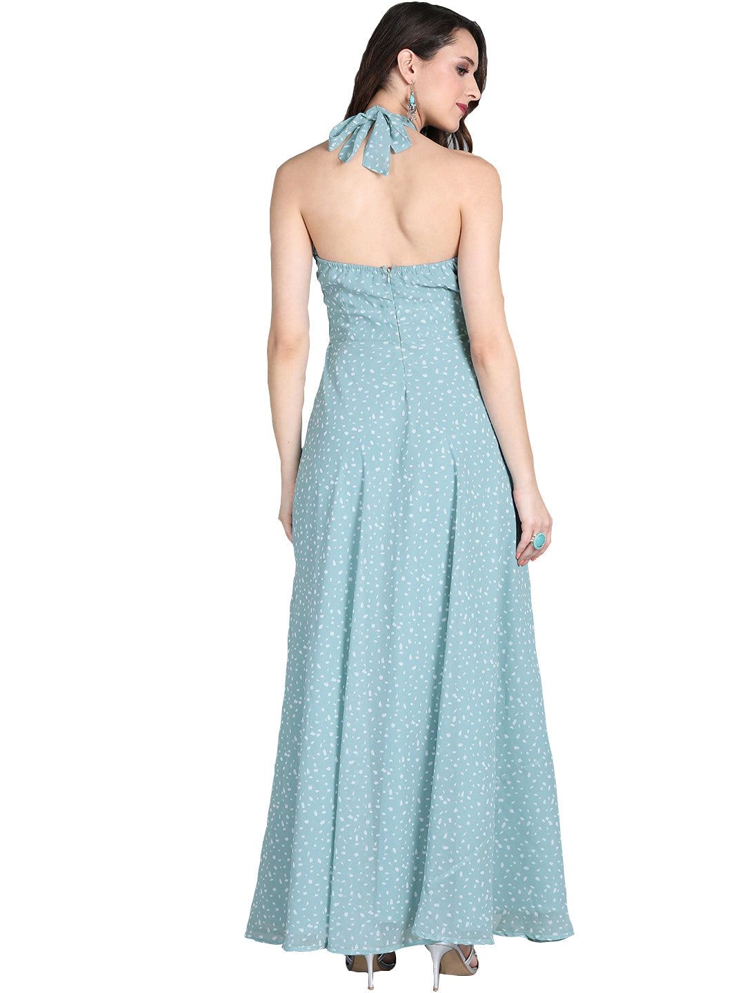 Custom-Made-Blue-Halter-Neck-Georgette-Gown