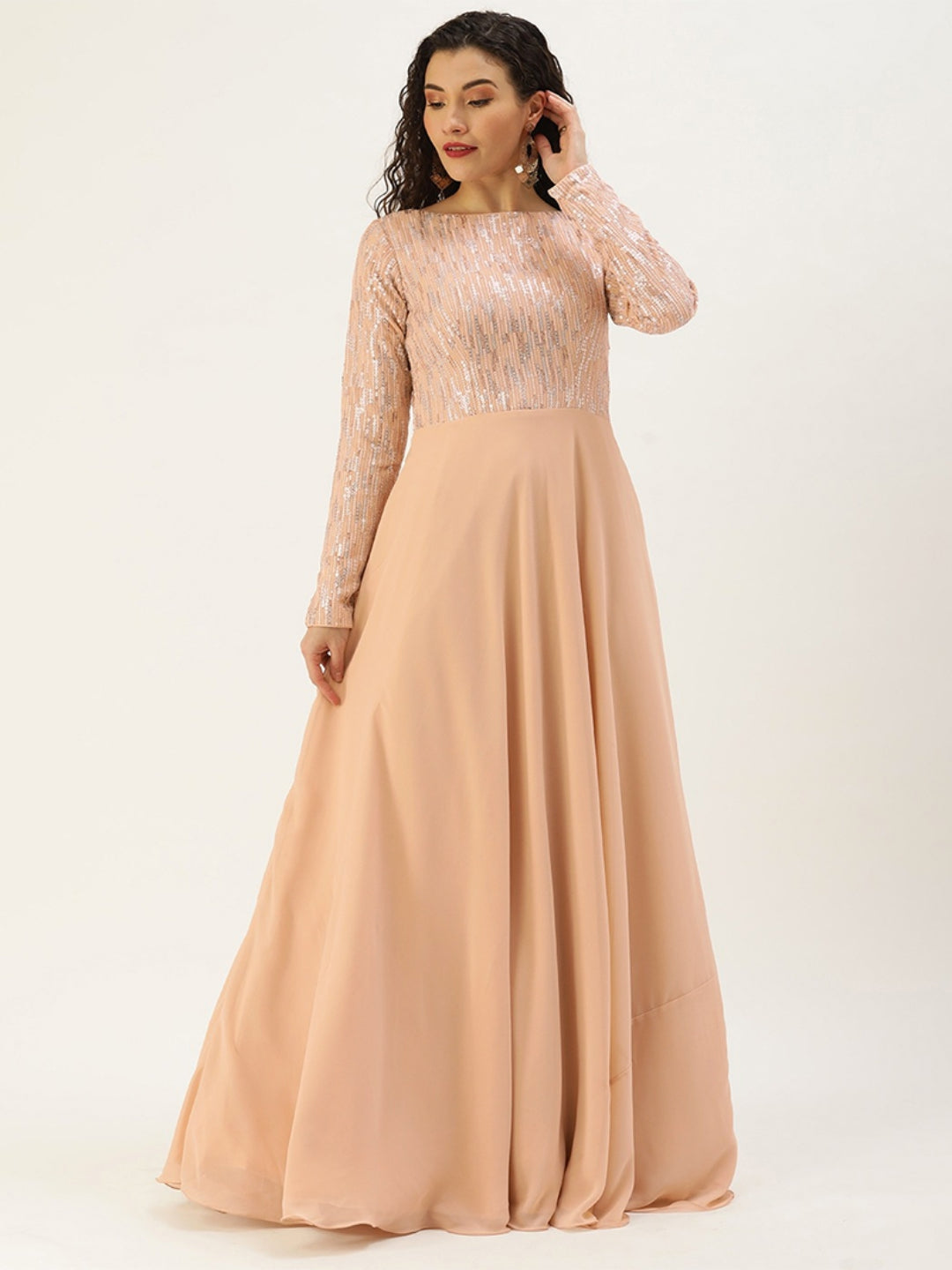 Dusty-Pale-Peach-Embroidered-Gown