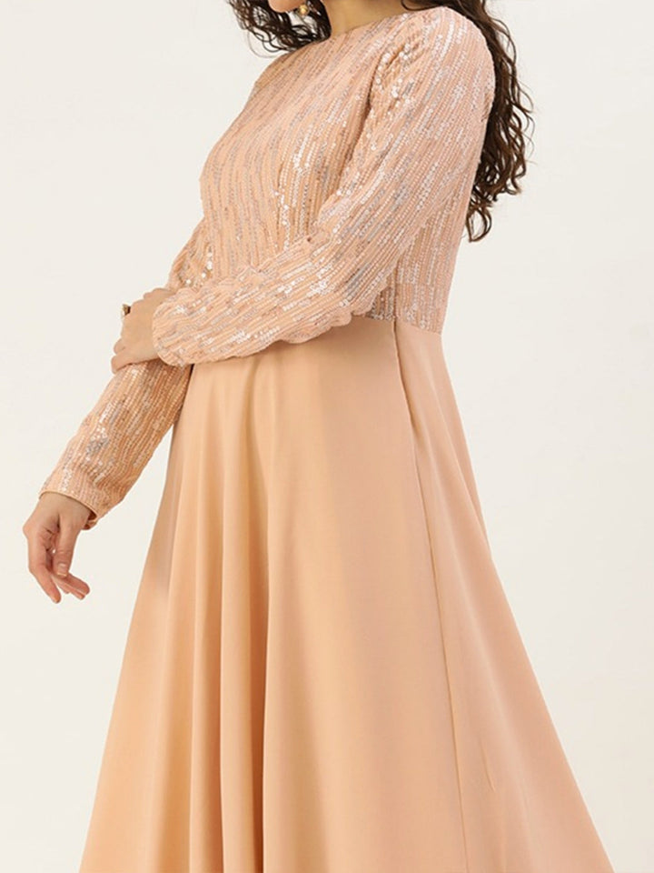 Dusty-Pale-Peach-Embroidered-Gown