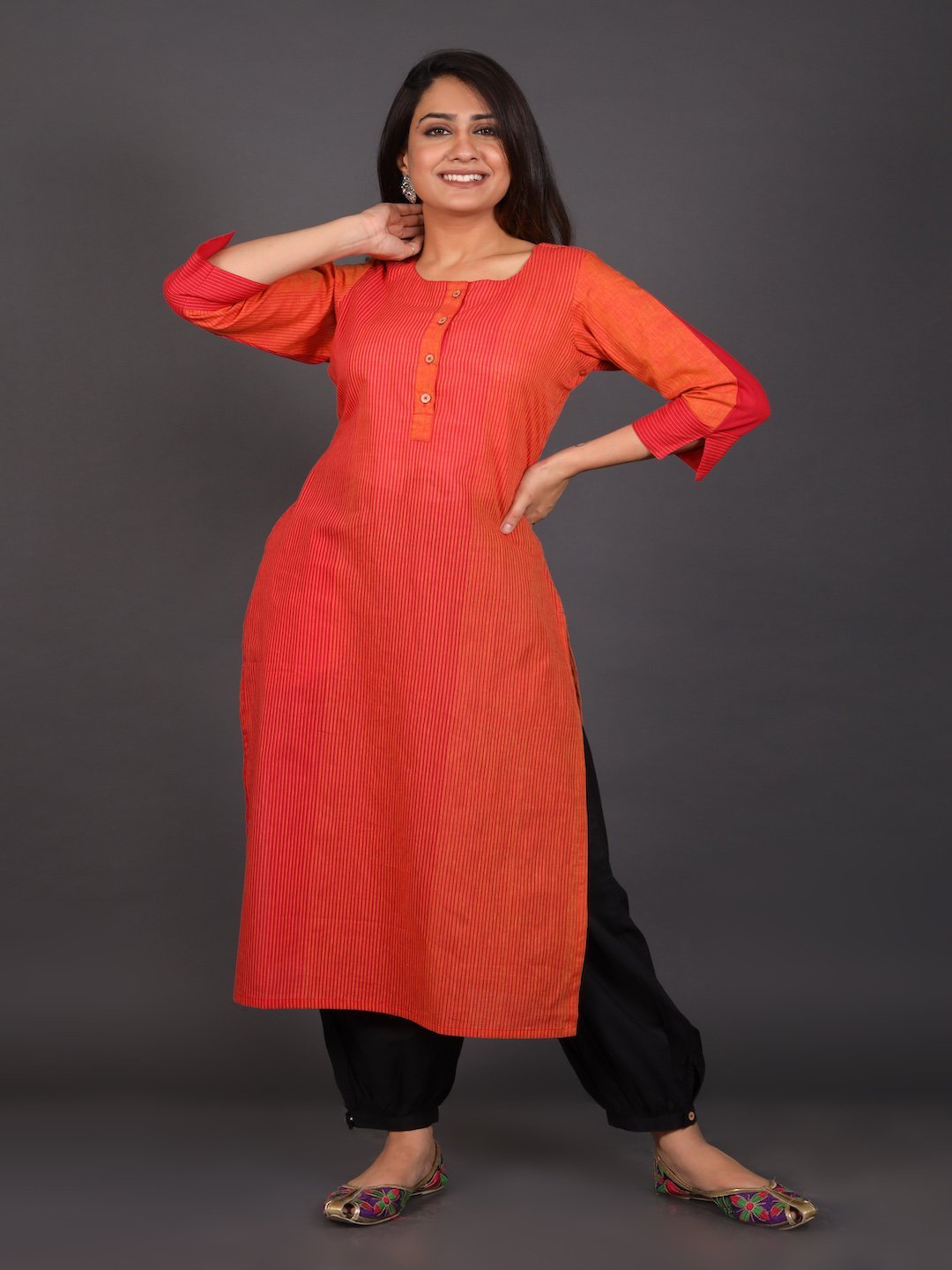 Flame Of The Forest Kurta