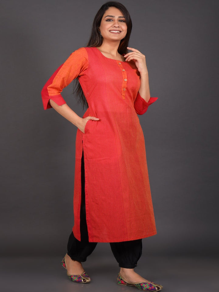 Flame Of The Forest Kurta