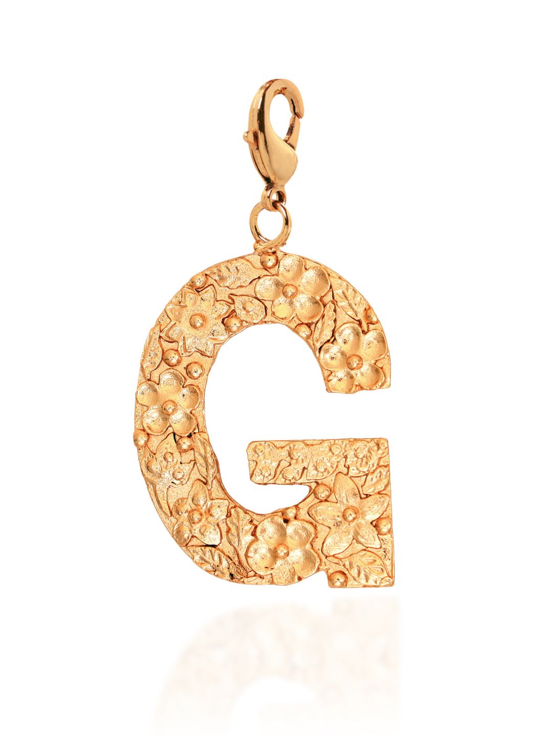 G-Initial Brass & 20 KT Gold Plated Pendant