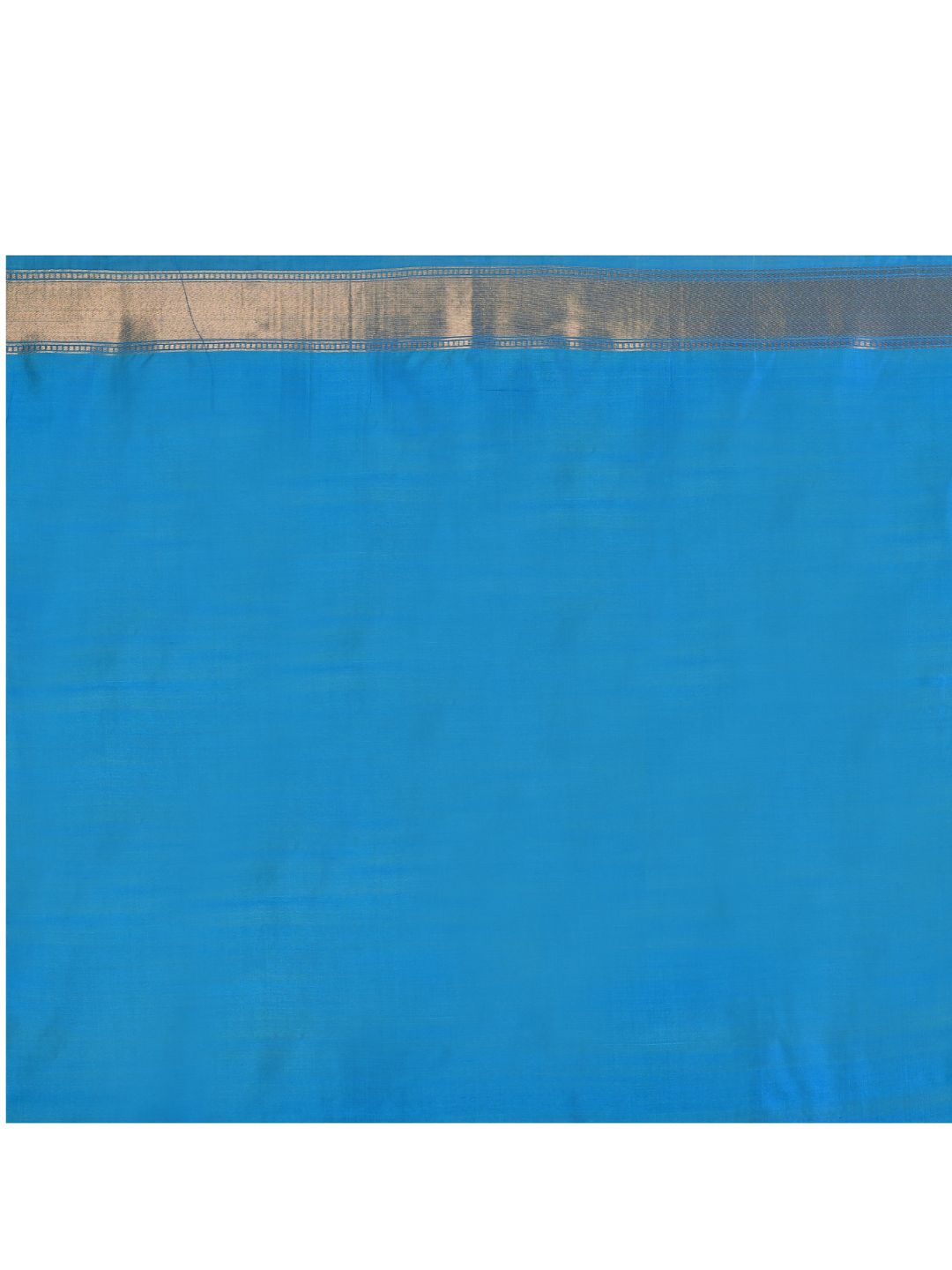 Golden Beige & Blue Munga Silk Banarasi Saree