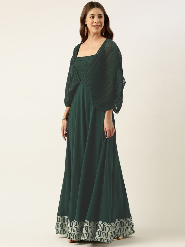 Green-Georgette-Embroidered-Gown