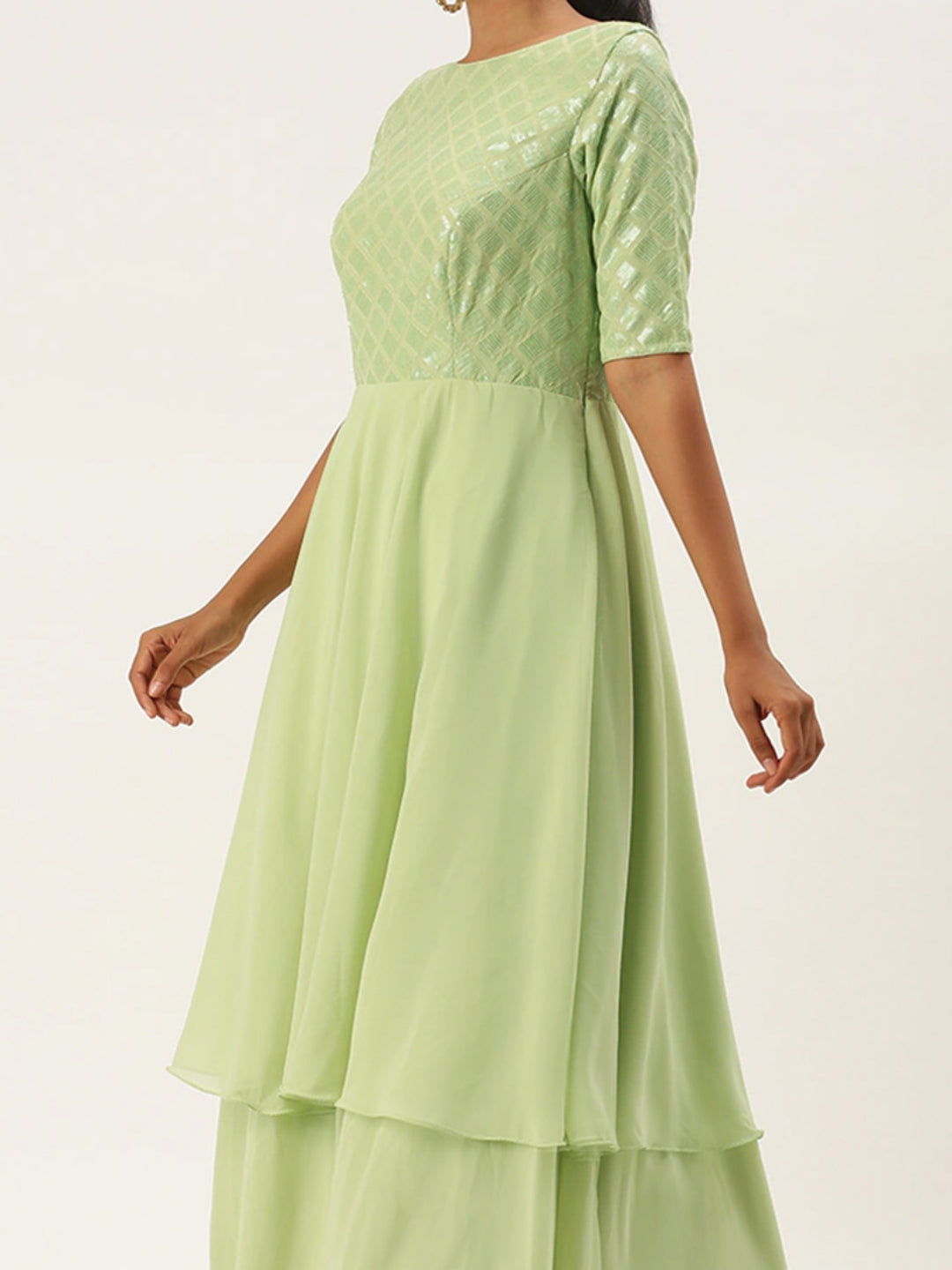 Green-Georgette-Embroidered-Layered-Gown