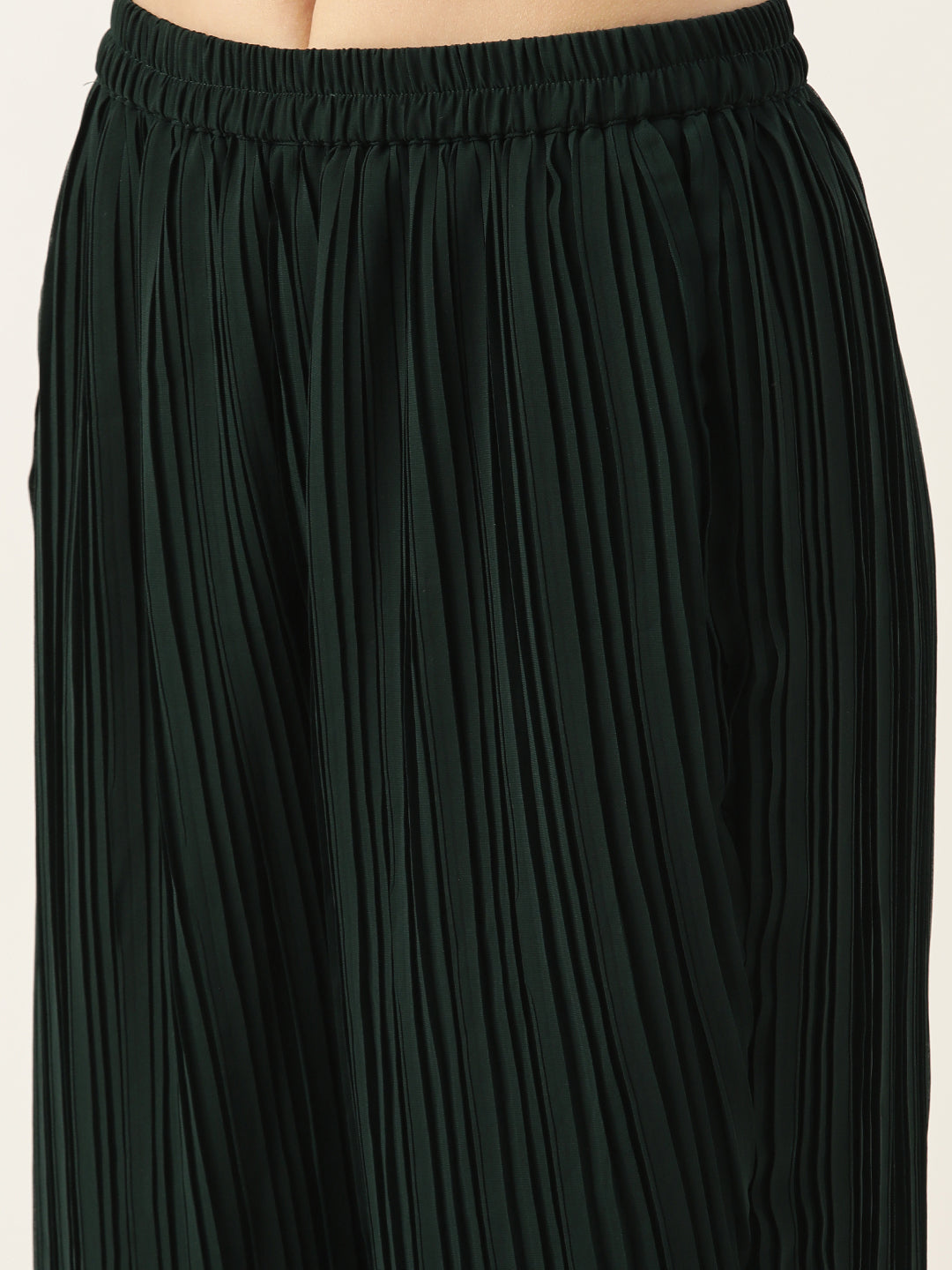 Green-Georgette-Sequins-Wide-Leg-Pant-Set