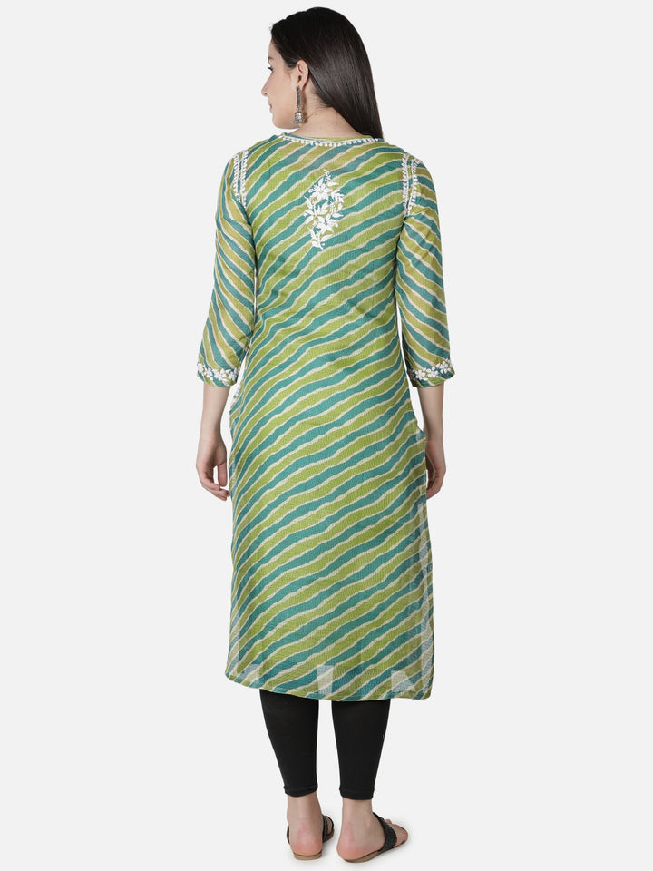 Green-Kota-Lucknowi-Chikan-Kurti