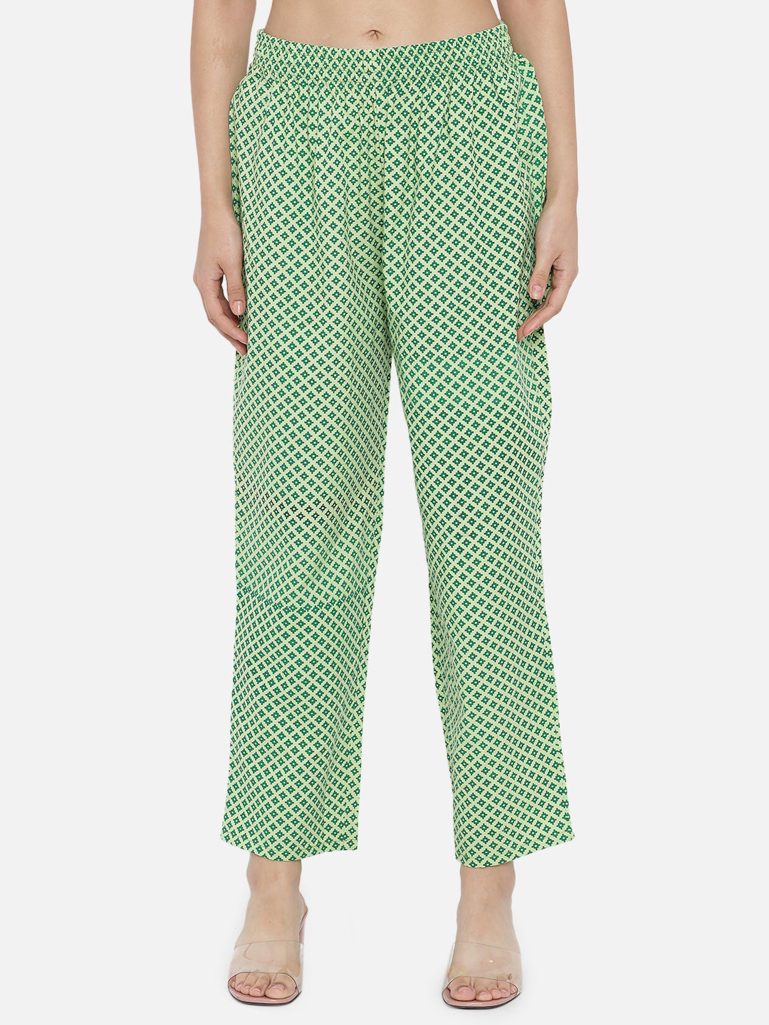 Green Motifs Printed Kurta Set & Dupatta