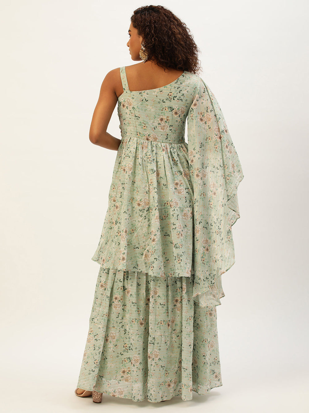 Green-Muslin-Digital-Printed-Gown