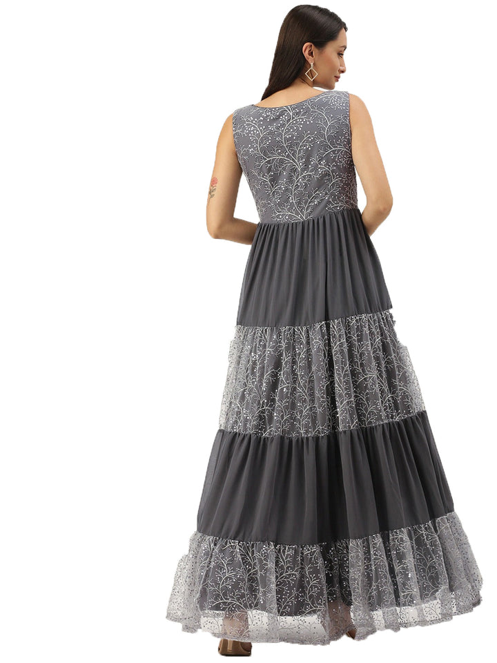 Grey-Embroidered-Net-Tiered-Gown