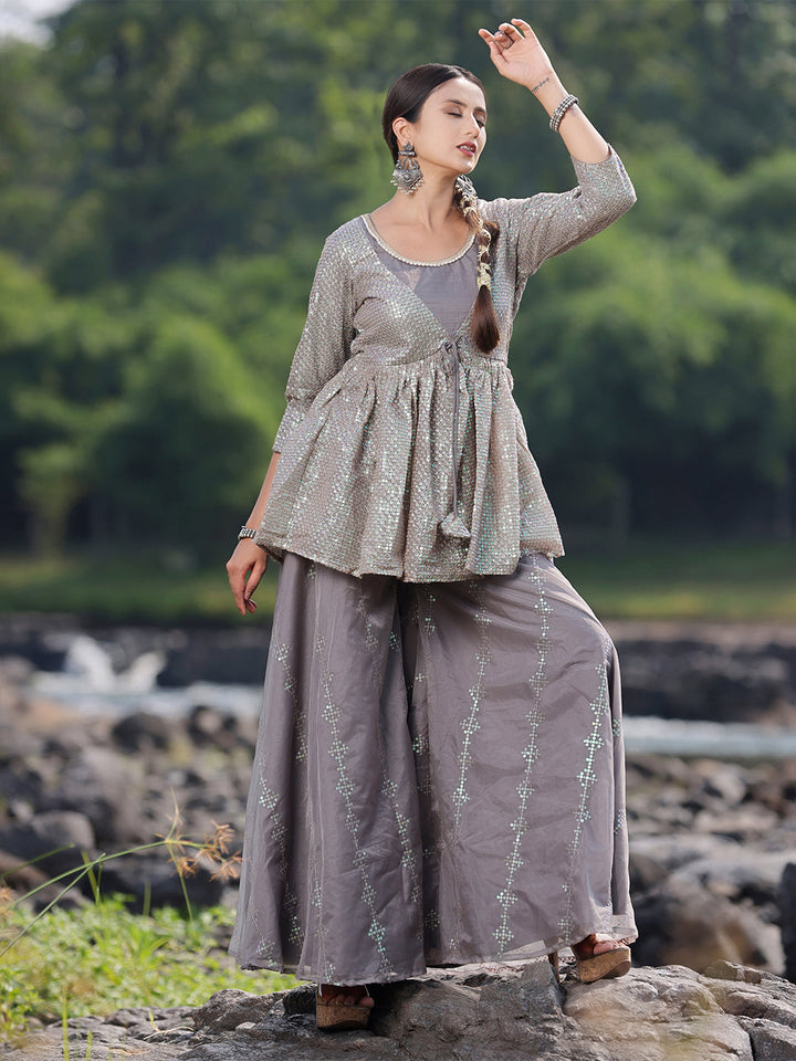Grey-&-Silver-Organza-Embroidered-Palazzo-Suit