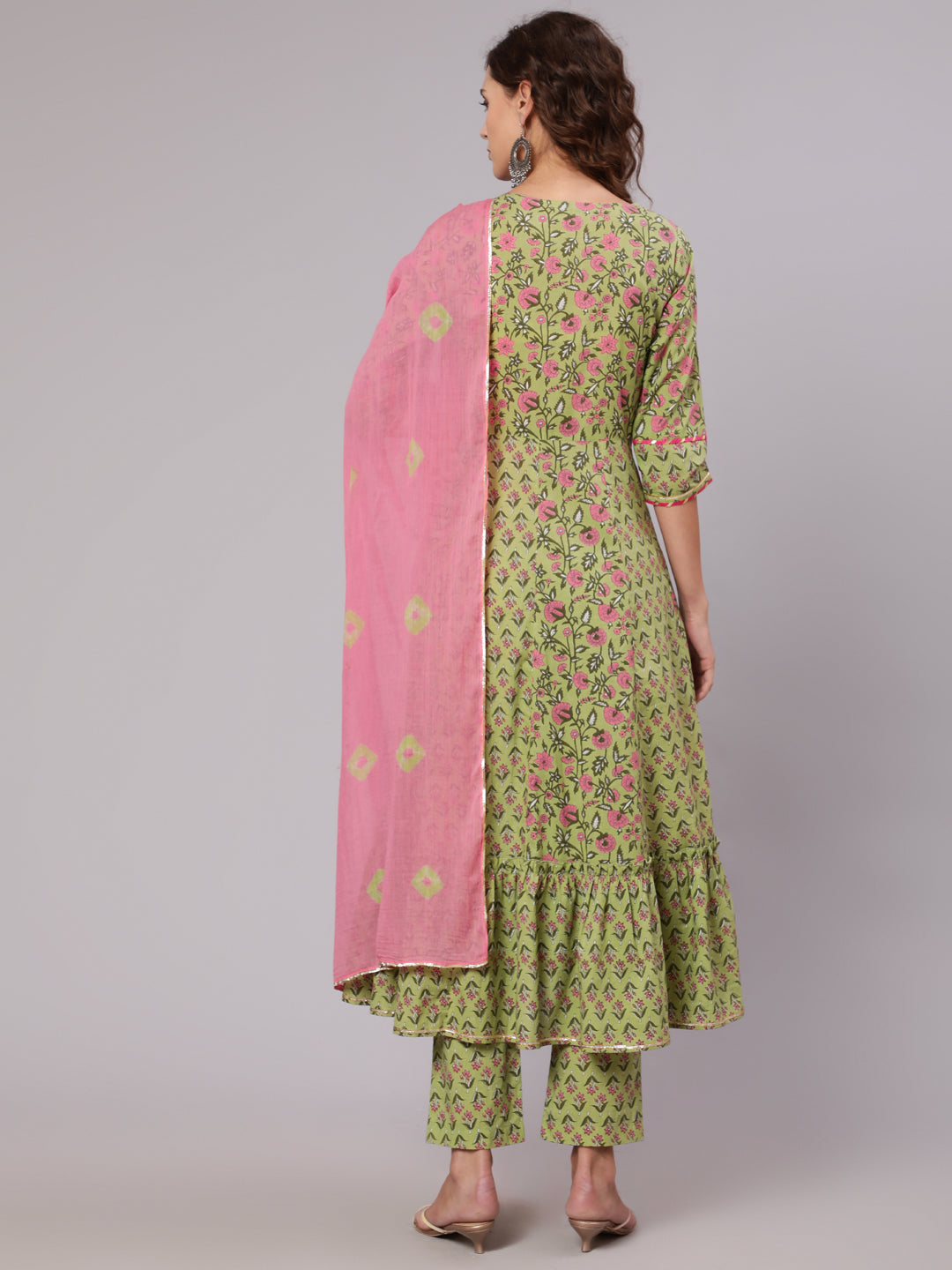 Green-Anarkali-Suit-Set-With-Tie-And-Dupatta.