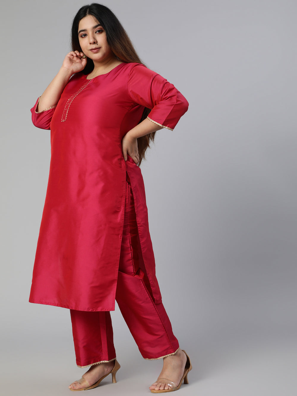 Pink-Solid-Straight-Kurta-Set-With-Dupatta