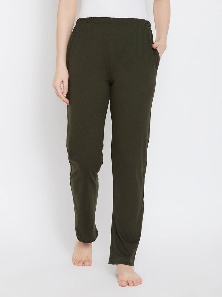 Chic Basic Pyjama In Olive Green