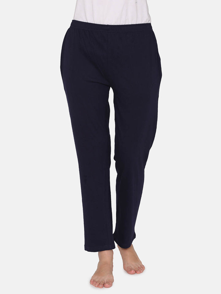 Pyjama With Elastic Waistband In Navy