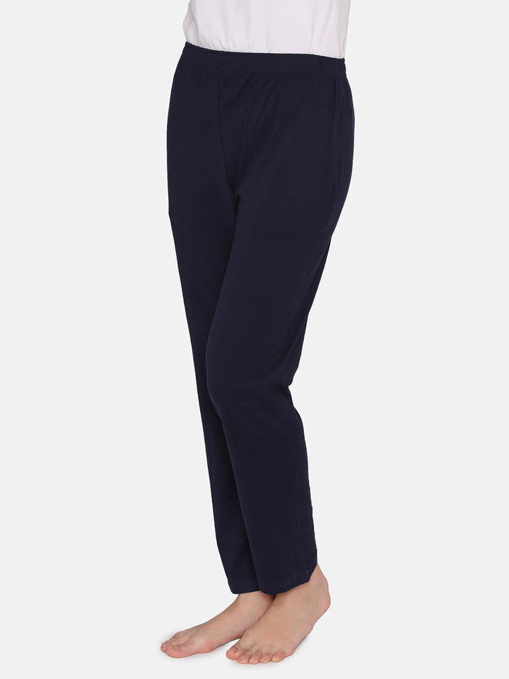 Pyjama With Elastic Waistband In Navy