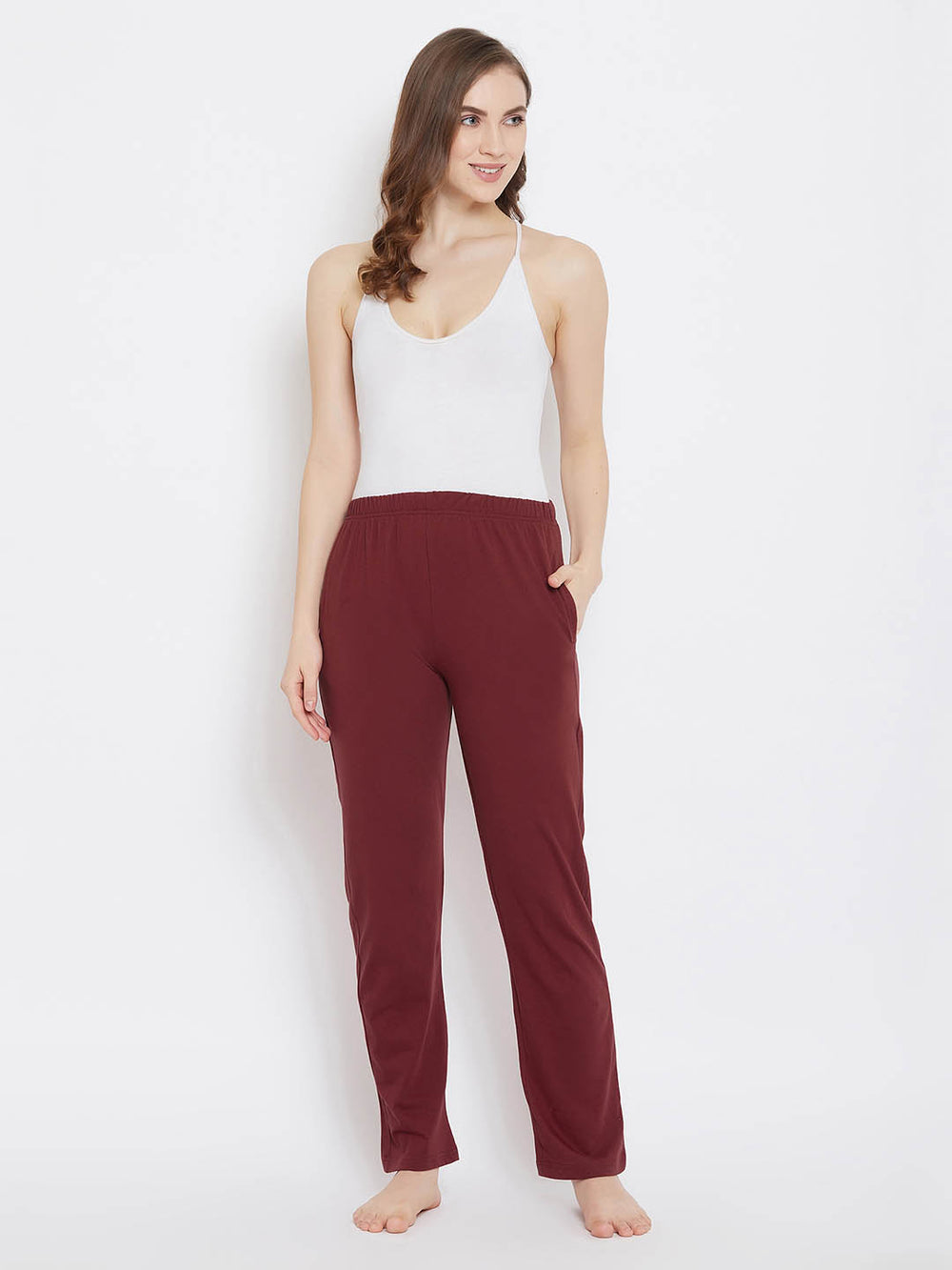 Chic Basic Pyjama In Maroon