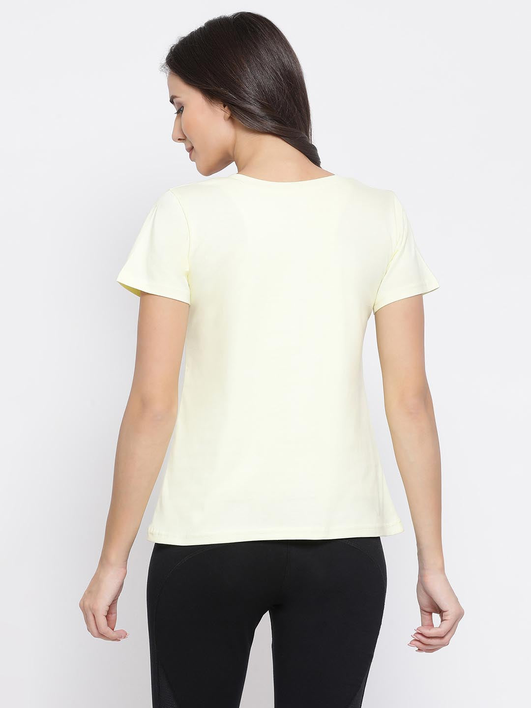 Text Print Top In Light Yellow
