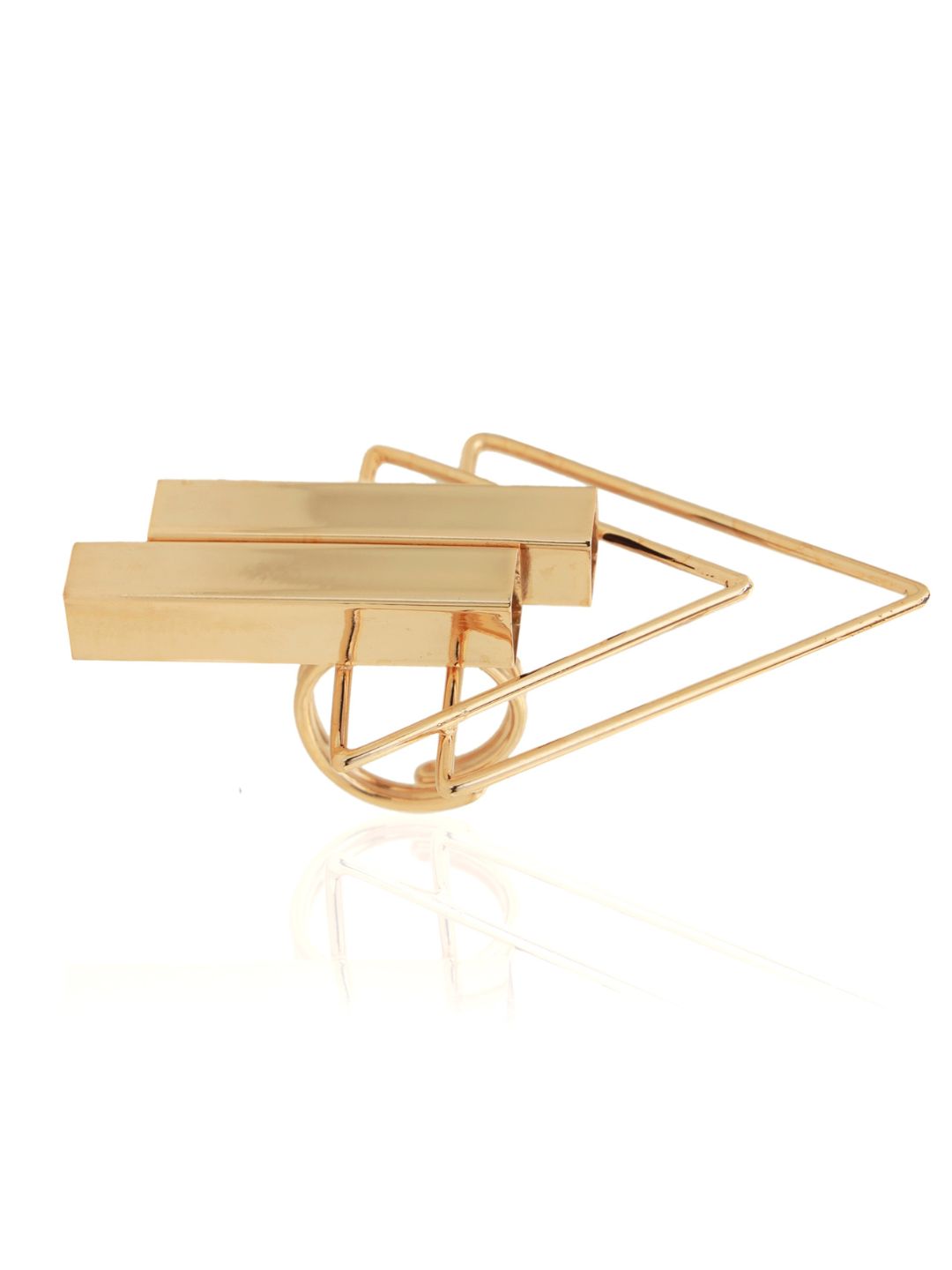 Lattice Brass & 20 KT Gold Plated Finger Ring